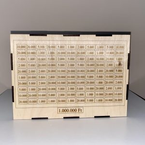 Pénzgyűjtő doboz – 1.000.000 Ft kihívás
