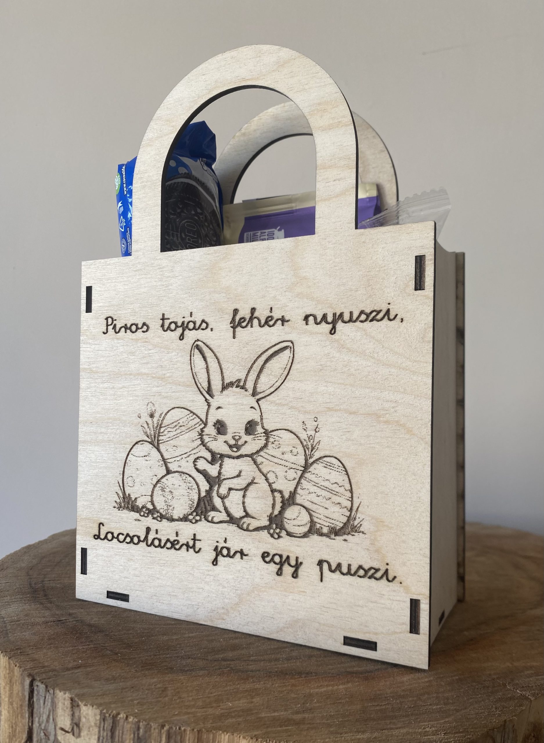 Húsvéti nyuszis ajándéktáska – kisfiú nyuszival 🐰 - Image 3