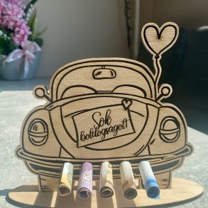 🚗 Egyedi autós pénzátadó – különleges ajándék minden alkalomra 🎁
